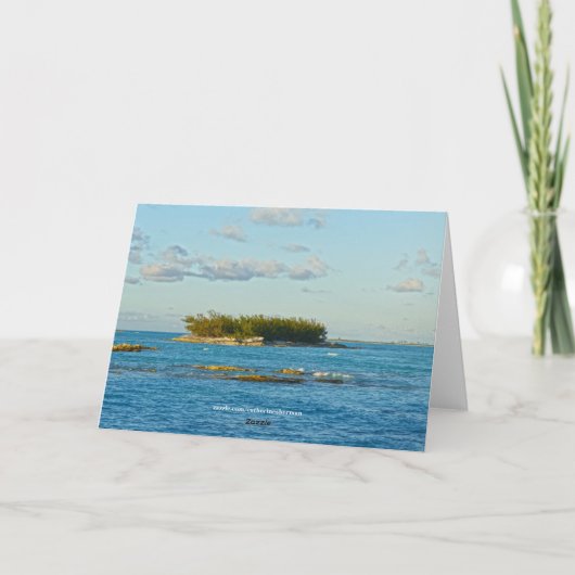 Bahamas Beach Fire Pit Kaart (Achterkant)