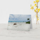 Bahamas Beach Fire Pit Kaart (Gele Bloem)