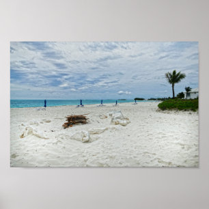 Bahamas Beach Fire Pit Poster