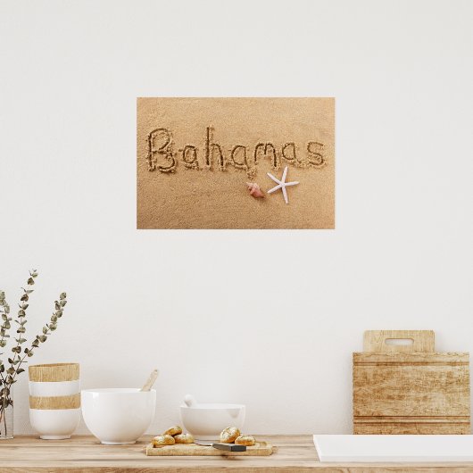 Bahamas Beach Poster (Keuken)