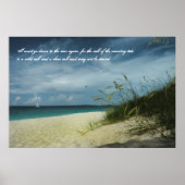 Bahamas Beach Seafarer's gedicht Poster (Voorkant)
