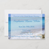 BAHAMAS BEACH SHORE Vrijgezellenfeest Kaart (Achterkant)