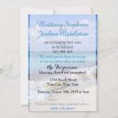 BAHAMAS BEACH SHORE WEDDING KAART (Achterkant)