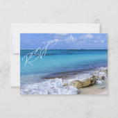 BAHAMAS BEACH SHORE Wedding RSVP (Voorkant)