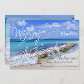 BAHAMAS BEACH SHORE Wedding We deden het op het st Kaart (Voorkant / Achterkant)