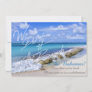 BAHAMAS BEACH SHORE Wedding We deden het op het st Kaart