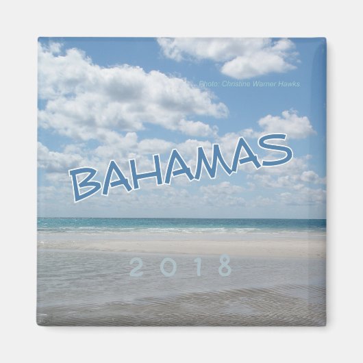 Bahamas Beach Souvenir Koelkast Magnet Verander Ja (Voorkant)