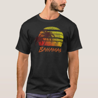  Bahamas Beach Sunset, Retro Surven T-shirt Tank