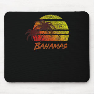 Bahamas Beach Sunset, Retro Surven T-shirt Tank Muismat