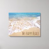Bahamas Beach surf Canvas Afdruk (Voorkant)