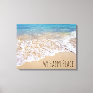 Bahamas Beach surf Canvas Afdruk