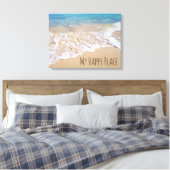 Bahamas Beach surf Canvas Afdruk (Insitu (Slaapkamer))