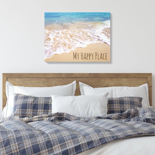 Bahamas Beach surf Canvas Afdruk (Insitu (Slaapkamer))