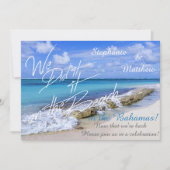Bahamas Beach Wedding We deden het op het strand Kaart (Voorkant)