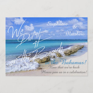 Bahamas Beach Wedding We deden het op het strand Kaart