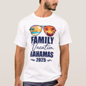 Bahama's bijpassende familie vakantie 2025 maken m t-shirt (Voorkant)