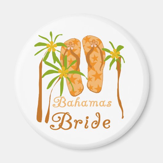 Bahamas Bride Magneet (Voorkant)