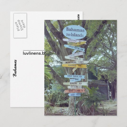 Bahamas Briefkaart (Voorkant / Achterkant)