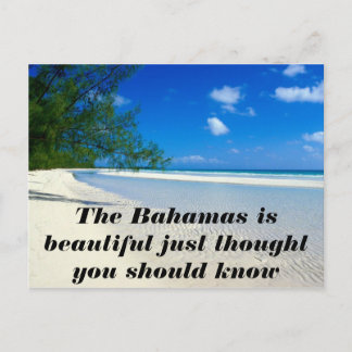 Bahamas-Briefkaart Briefkaart