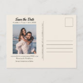 Bahamas Bruiloft Save the Date Briefkaart (Achterkant)