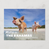 Bahamas Bruiloft Save the Date Briefkaart (Voorkant)