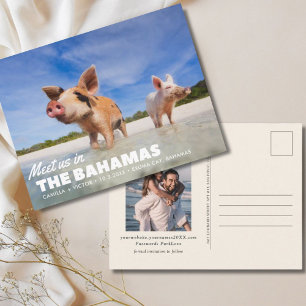 Bahamas Bruiloft Save the Date Briefkaart