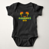 Bahamas Caribbean Summer Vacking Matching  Romper (Voorkant)