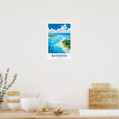 Bahamas Caribbean Travel Print (Keuken)