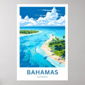 Bahamas Caribbean Travel Print (Voorkant)