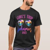 Bahamas Caribe 2023 Girls Trip Sunglasses Summer G T-shirt (Voorkant)