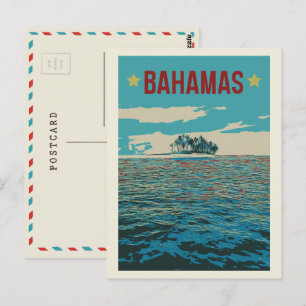 Bahamas Carriboon, typisch Briefkaart van het land