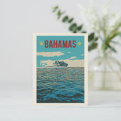 Bahamas Carriboon, typisch Briefkaart van het land (Staand voorkant)