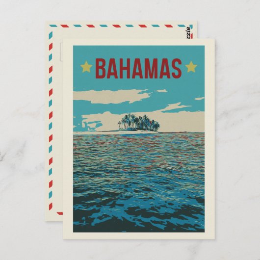 Bahamas Carriboon, typisch Briefkaart van het land (Voorkant / Achterkant)