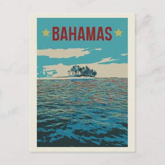 Bahamas Carriboon, typisch Briefkaart van het land (Voorkant)