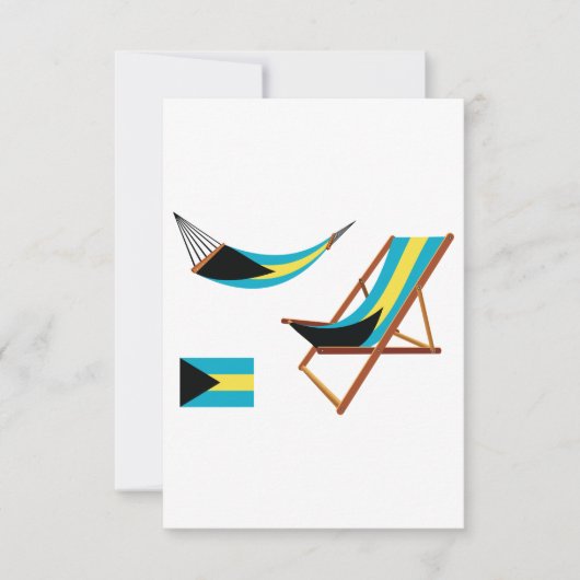Bahamas Chairs Uitnodigingen (Voorkant)