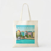 Bahamas colourful houses tote bag (Voorkant)