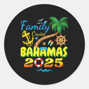 Bahamas Cruise 2025 Familie Vrienden Groepsvakanti Ronde Sticker