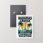 Bahama's Cruise Nassau Paradijs Button (Voorkant / Achterkant)