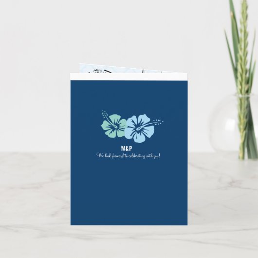 Bahama's Cruise Passport bruiloft uitnodiging (Achterkant)