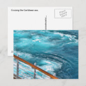 Bahamas Cruise - Turquoise Wake Briefkaart (Voorkant / Achterkant)