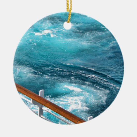 Bahamas Cruise - Turquoise Wake Keramisch Ornament (Voorkant)