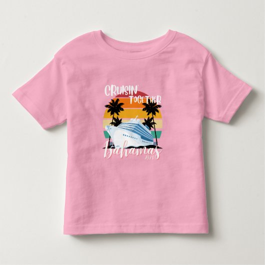 Bahamas Cruise zee 2025 Familie Vriend Groepsreize Kinder Shirts (Voorkant)