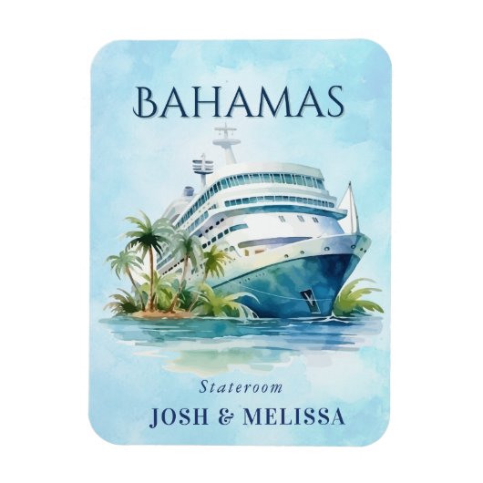 Bahamas Cruiseschip Stateroom Magnet Magneet (Verticaal)