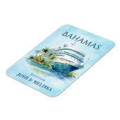 Bahamas Cruiseschip Stateroom Magnet Magneet (Linkerzijde)