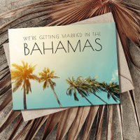 Bahamas Destination Wedding Tropical Save the Date