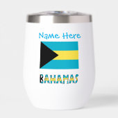 Bahama's en Bahamaanse vlag Blauwe Personalisatie (Voorkant)