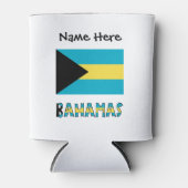 Bahama's en Bahamaanse vlag met Jouw naam Blikjeskoeler (Voorkant)