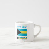 Bahama's en Bahamaanse vlag met Jouw naam Espresso Kop (Rechts)