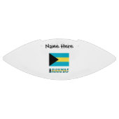 Bahama's en Bahamaanse vlag met uw naam American Football (Paneel)