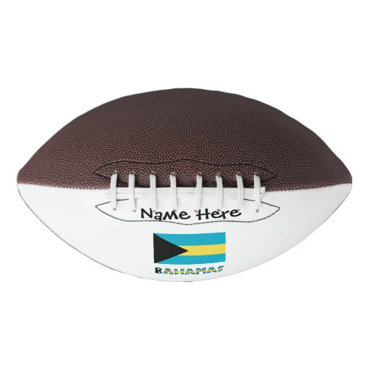 Bahama's en Bahamaanse vlag met uw naam American Football (Voorkant)